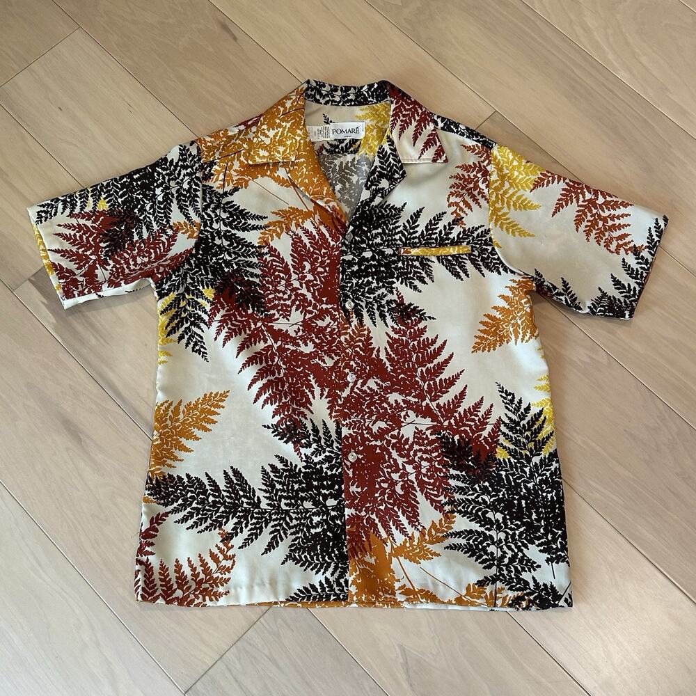 Vintage Pomare Hawaiian Camp Shirt Short Sleeve Men’s Large